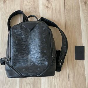 MCM Black Textured Women's Backpack